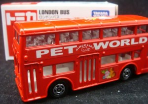 Tomica London double decker bus toy